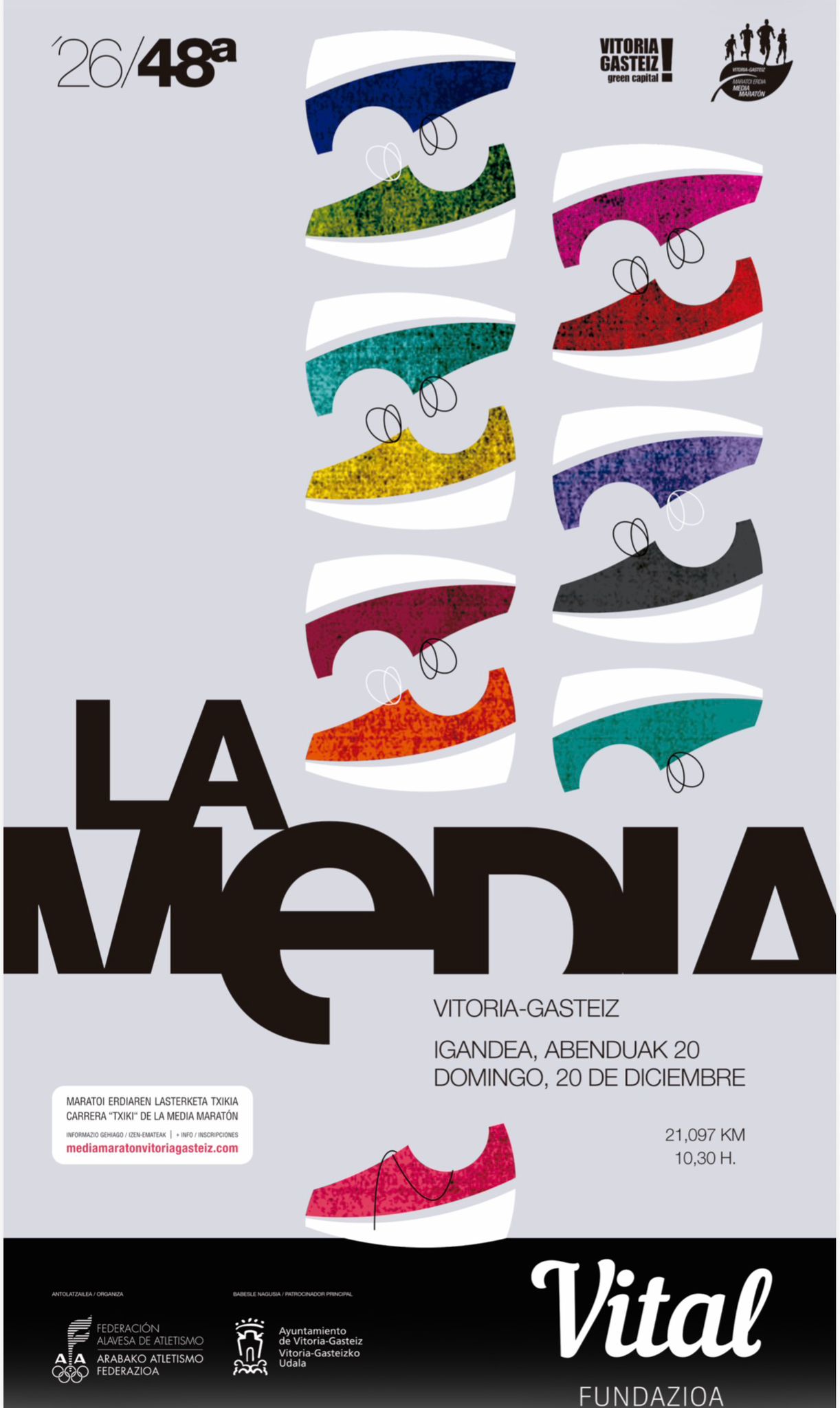 Cartel oficial de La Media de Vitoria-Gasteiz — 20 de diciembre de 2026 en Vitoria, Álava