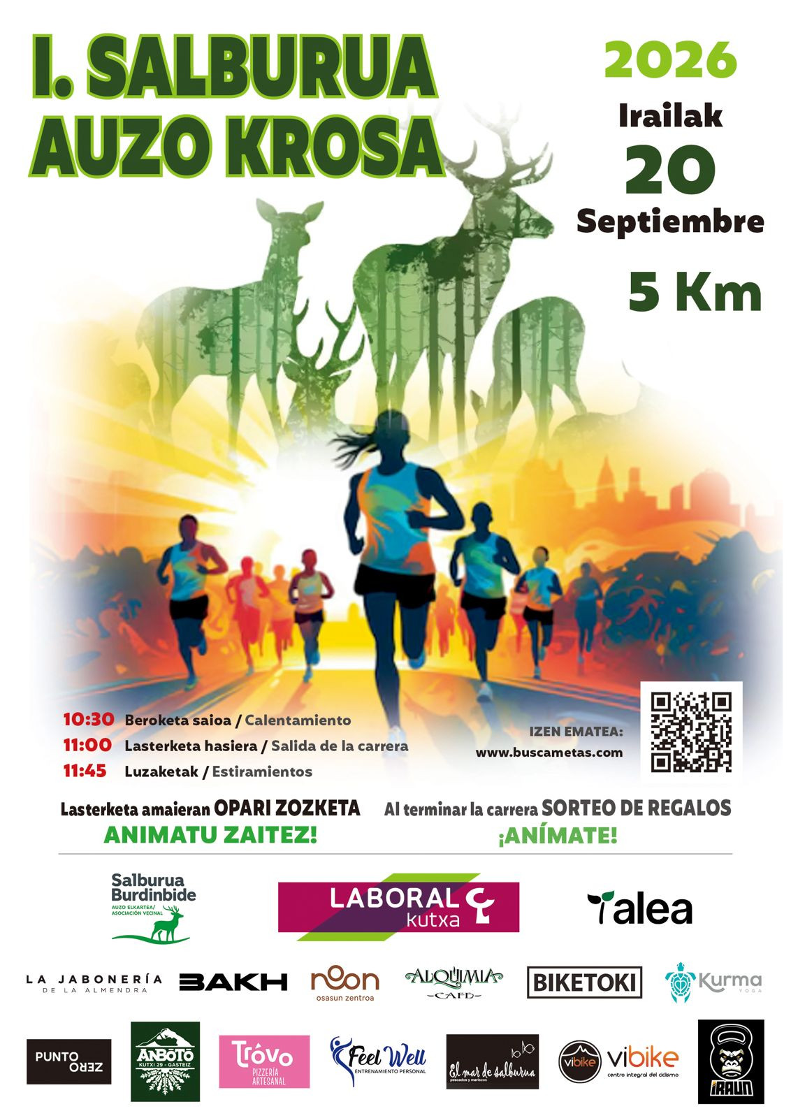Cartel oficial de SALBURUA AUZO KROSA — 20 de septiembre de 2026 en Vitoria-Gasteiz, Álava