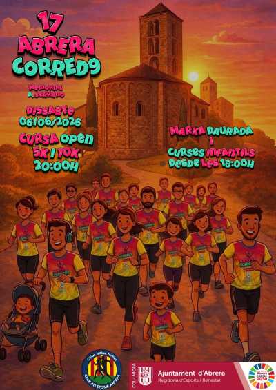 Cartel oficial de 17ª Abrera CorreD9 — 6 de junio de 2026 en Abrera, cataluna