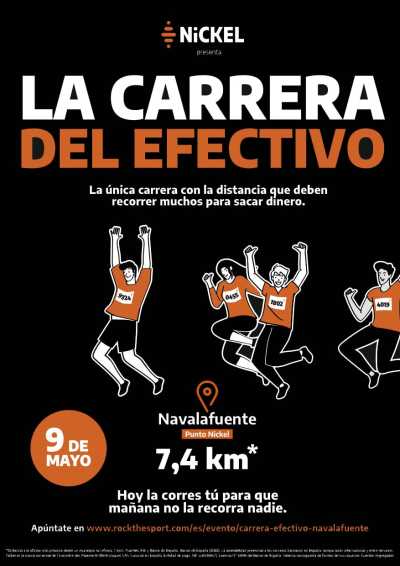Cartel oficial de Carrera del Efectivo Navalafuente — 9 de mayo de 2026 en Navalafuente, Madrid