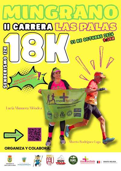Cartel oficial de II Subida al Mingrano · Sábado, 31 de octubre de 2026 — 31 de octubre de 2026 en Las Palas, murcia