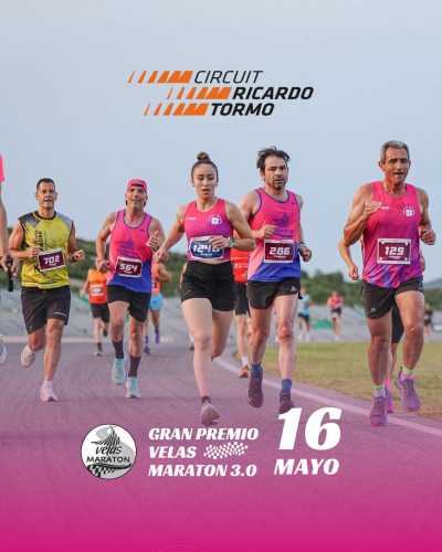 Cartel oficial de III Gran Premio Velas Maratón — 16 de mayo de 2026 en Cheste, Valencia