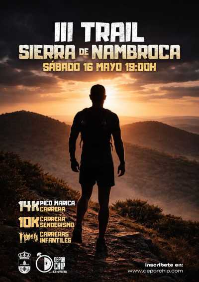 Cartel oficial de III Trail Sierra de Nambroca — 16 de mayo de 2026 en Nambroca, castilla-la mancha
