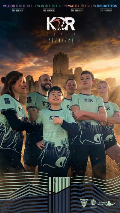 Cartel oficial de KDR Trail — 25 de abril de 2026 en Cadrete, Zaragoza