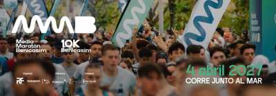 Cartel oficial de Media Maratón de Benicàssim · Domingo, 4 de abril de 2027 — 4 de abril de 2027 en Benicassim, castellon