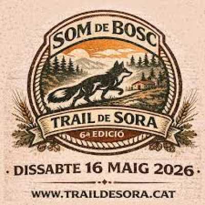 Cartel oficial de Trail de Sora 2026 — 16 de mayo de 2026 en Sora, barcelona