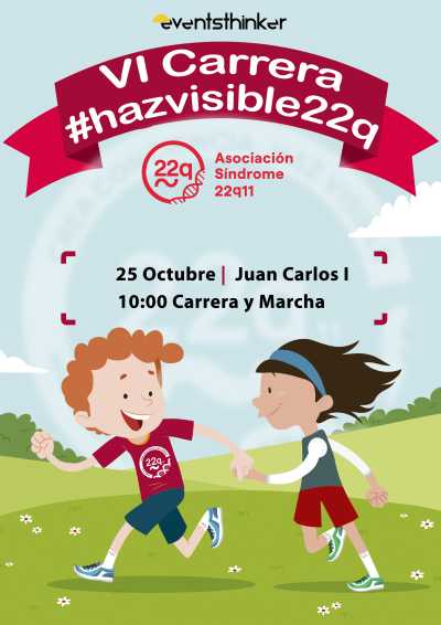 Cartel oficial de VI Carrera HazVisible22q — 25 de octubre de 2026 en Madrid, Madrid