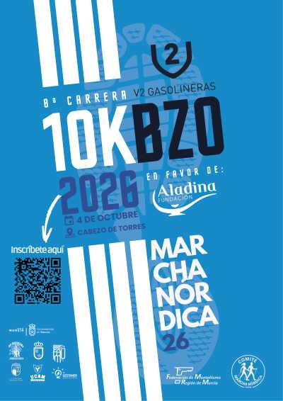 Cartel oficial de VIII 10K Cabezo de Torres · Domingo, 4 de octubre de 2026 — 4 de octubre de 2026 en Cabezo de Torres, murcia