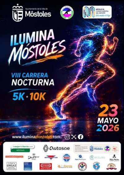 Cartel oficial de VIII Ilumina Móstoles · Sábado, 23 de mayo de 2026 — 23 de mayo de 2026 en Móstoles, madrid