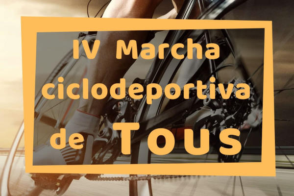 Cartel oficial de IV Marcha Ciclodeportiva Tous — 17 de octubre de 2021 en Tous, Valencia