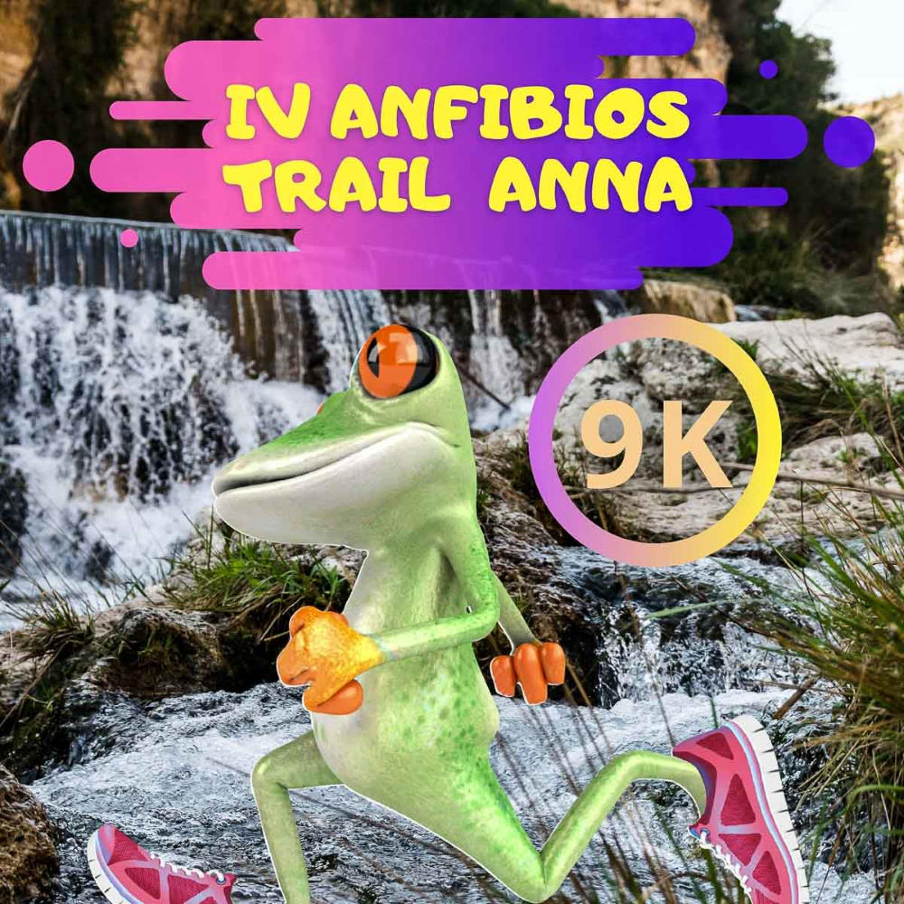 Cartel oficial de IV Anfibios Trail de Anna — 21 de agosto de 2021 en Anna, Valencia