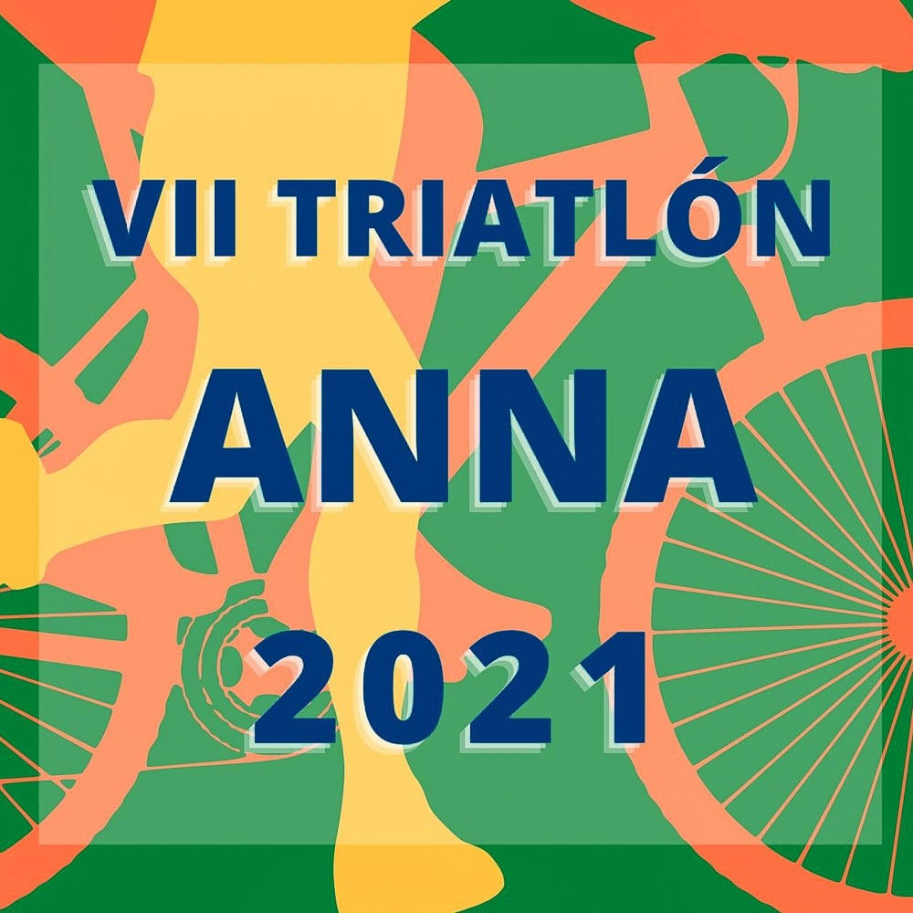 Cartel oficial de VII Triatlón de Anna — 5 de septiembre de 2021 en Anna, Valencia