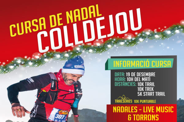 Cartel oficial de Cursa de Nadal Colldejou — 19 de diciembre de 2021 en Colldejou, Tarragona