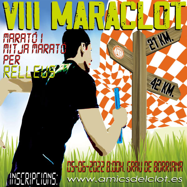 Cartel oficial de VIII Maraclot — 5 de junio de 2022 en Grao de Borriana, Castellón