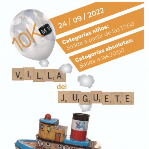 Cartel oficial de IX 10K Villa del Juguete Ibi — 24 de septiembre de 2022 en Ibi, Alicante