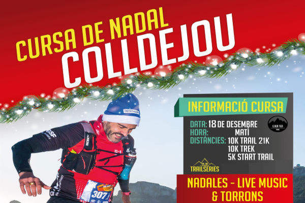 Cartel oficial de Cursa de Nadal Colldejou — 18 de diciembre de 2022 en Colldejou, Tarragona