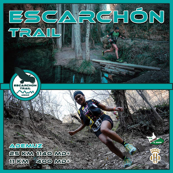Cartel oficial de VII Escarchón Trail — 25 de febrero de 2023 en Ademuz, Valencia