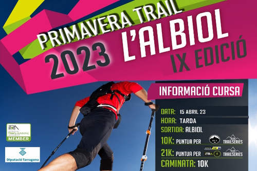 Cartel oficial de Primavera Trail L'Albiol — 15 de abril de 2023 en L'Albiol, Tarragona