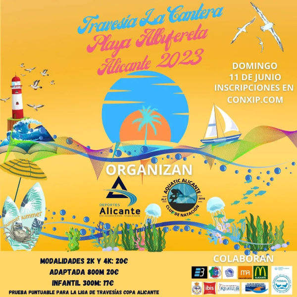Cartel oficial de 6a Travesía La Cantera Alicante — 11 de junio de 2023 en Alicante, Alicante