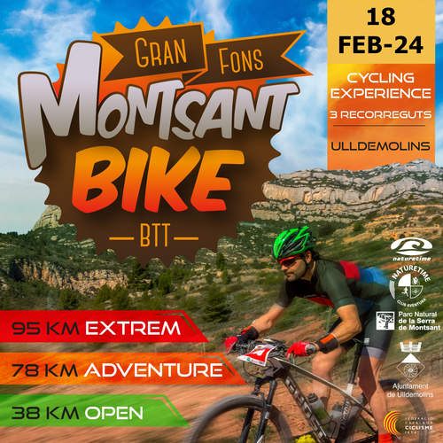 Cartel oficial de Montsant Bike — 18 de febrero de 2024 en Ulldemolins, Tarragona