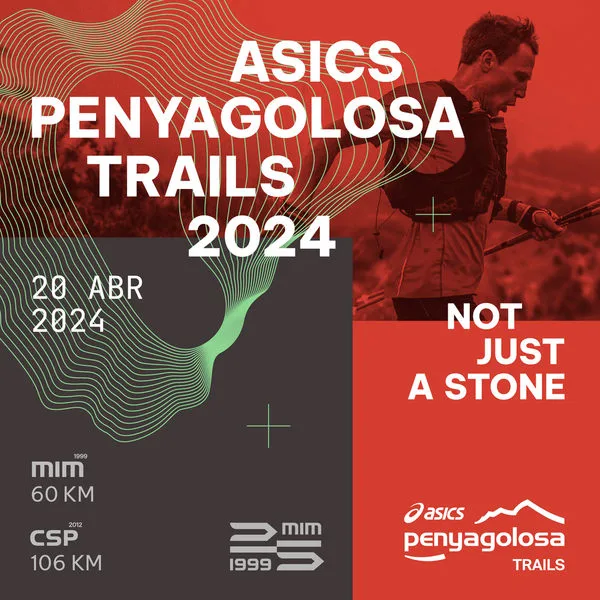 Cartel oficial de ASICS Penyagolosa Trails — 20 de abril de 2024 en Castelló de la Plana, Castellón
