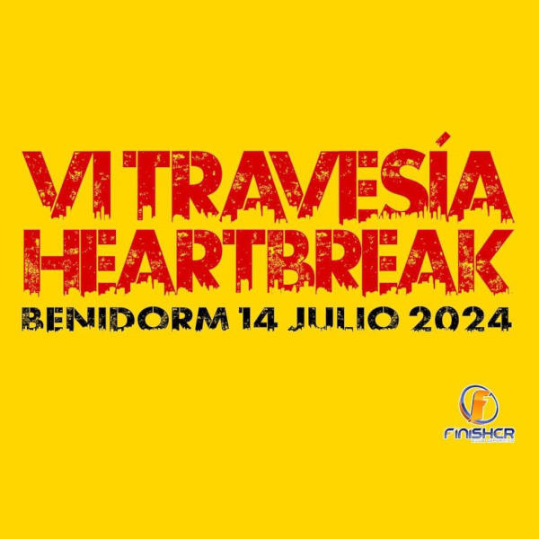 Cartel oficial de VI Travesía HeartBreak Benidorm — 14 de julio de 2024 en Benidorm, Alicante
