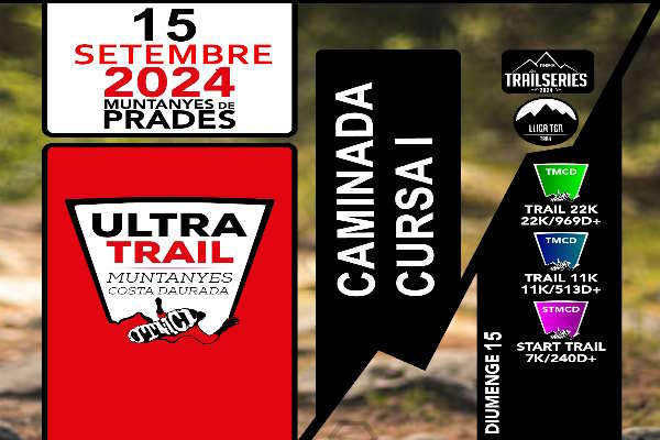 Cartel oficial de 12º Trail Prades — 15 de septiembre de 2024 en Prades, Tarragona