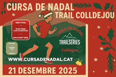 Cartel oficial de Cursa de Nadal Colldejou — 21 de diciembre de 2025 en Colldejou, Tarragona