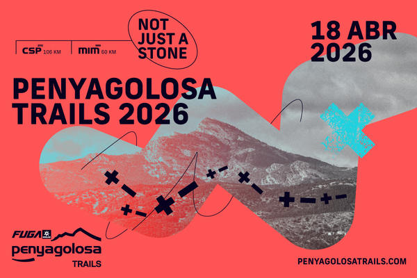 Cartel oficial de Fuga Penyagolosa Trails — 18 de abril de 2026 en Castellón, Valencia