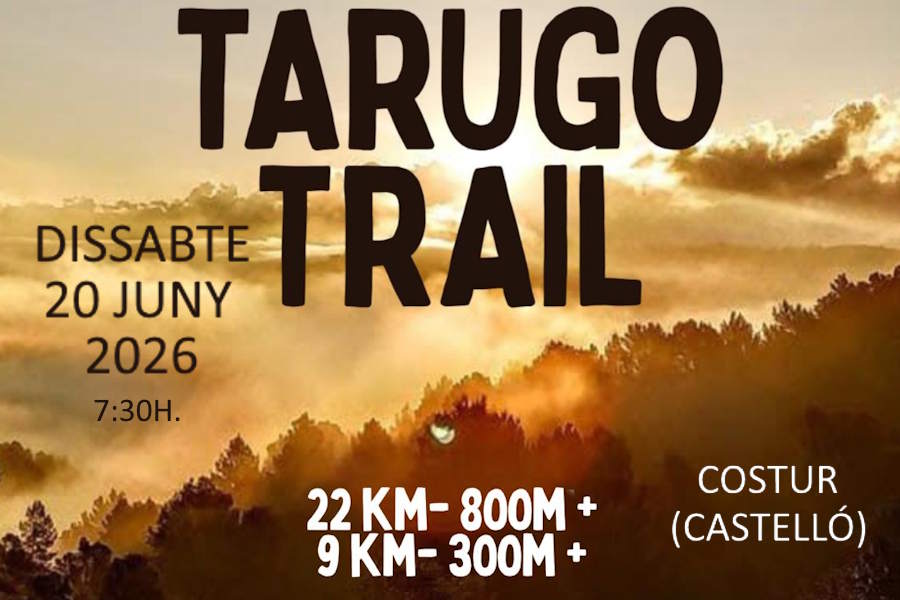 Cartel oficial de Tarugo Trail Costur — 20 de junio de 2026 en Costur, Valencia